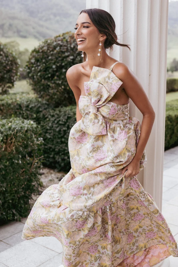Betina Bow Front Maxi Dress